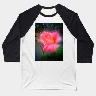 Ghostly Rose Baseball T-Shirt